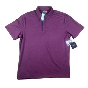 01.Algo Arrieta Microstripe Performance Polo Shirt Mens XL Red Navy Stitch Fix
